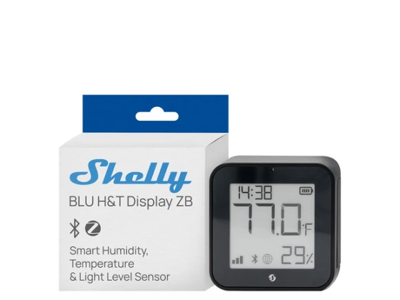 Temperature and Humidity Sensor with E-paper Display — Temperature & Humidity Sensor, Shelly