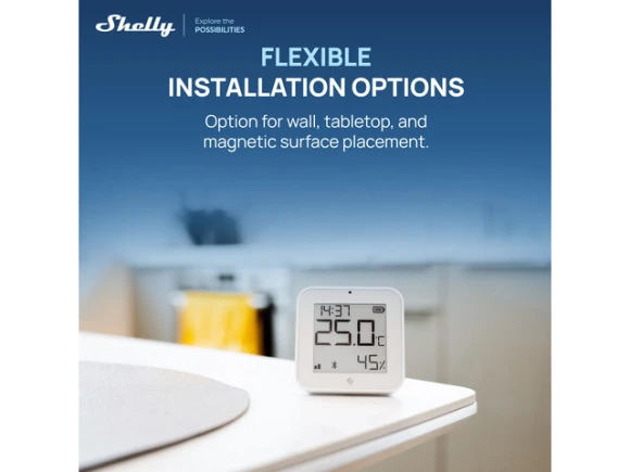 Temperature and Humidity Sensor with E-paper Display — Temperature & Humidity Sensor, Shelly