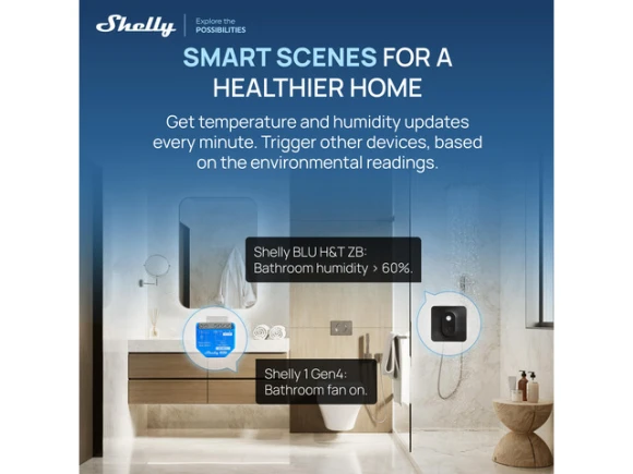 Temperature and Humidity Sensor — Temperature & Humidity Sensor, Shelly