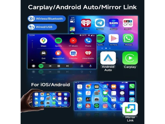 9-Inch Car Stereo Radio for Hyundai Accent, Verna, or Solaris, 2011–2019 — Car Infotainment System, Generic Logic, Inc.