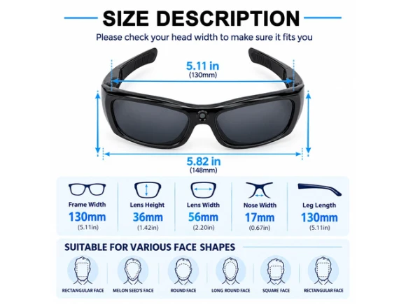 1080P HD Camera Sunglasses — Digital Cameras & Camcorders, Generic Logic, Inc.