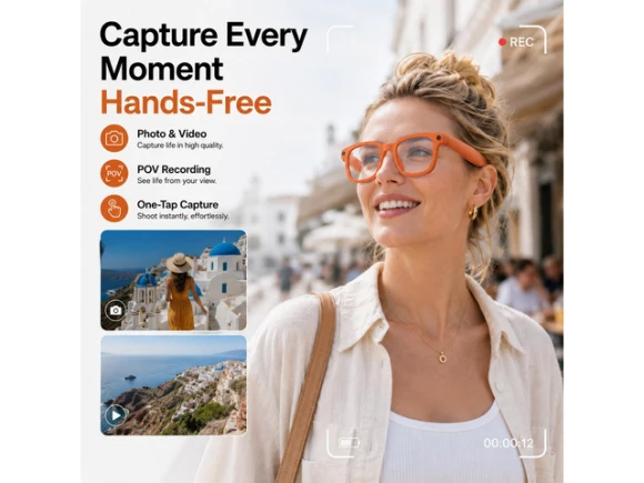 Camera-Equipped Smart Glasses — Smart Glasses, Generic Logic, Inc.
