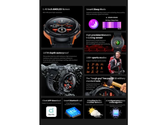 Smartwatch, Orange — Smart Watch, Generic Logic, Inc.