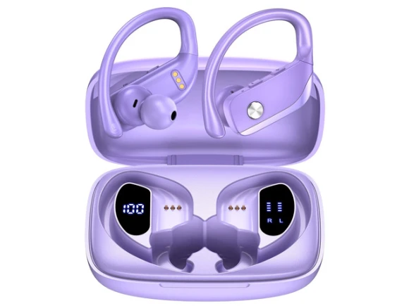 Wireless Earbuds, Green+Purple, 2 Sets — Wireless Earbuds, BMANI