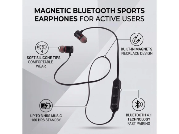 Bluetooth Neckband Headphones — Wireless Earbuds, Generic Logic, Inc.