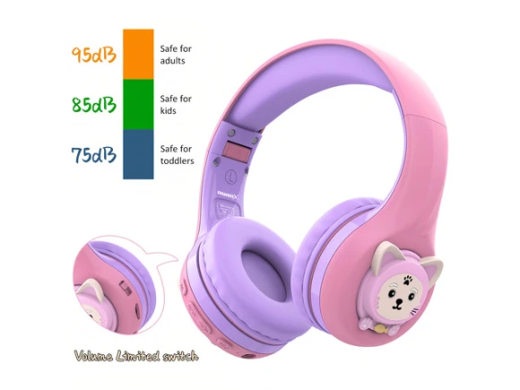 Pink & Purple Wireless Headphones — Wireless Earbuds, Generic Logic, Inc.