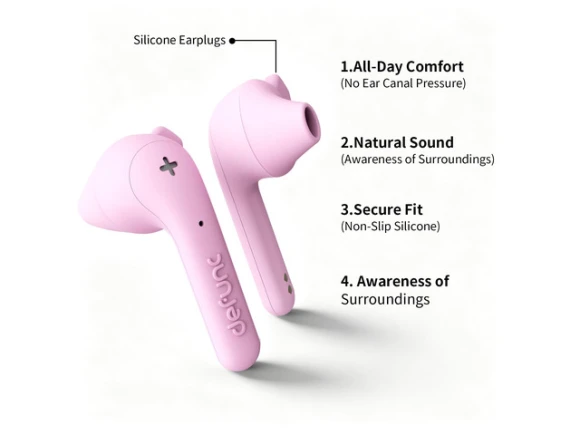 Pink Wireless Earbuds — Wireless Earbuds, Generic Logic, Inc.