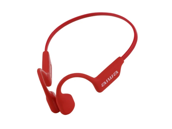 Red Open-Ear Bone Conduction Headphones — Wireless Earbuds, Generic Logic, Inc.