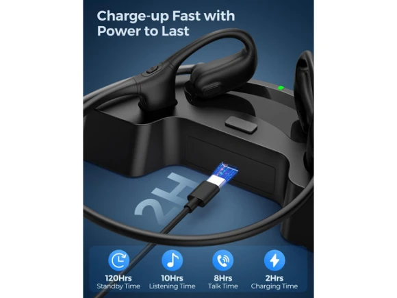 Open-Ear Wireless Headphones with Microphone — Wireless Earbuds, Generic Logic, Inc.