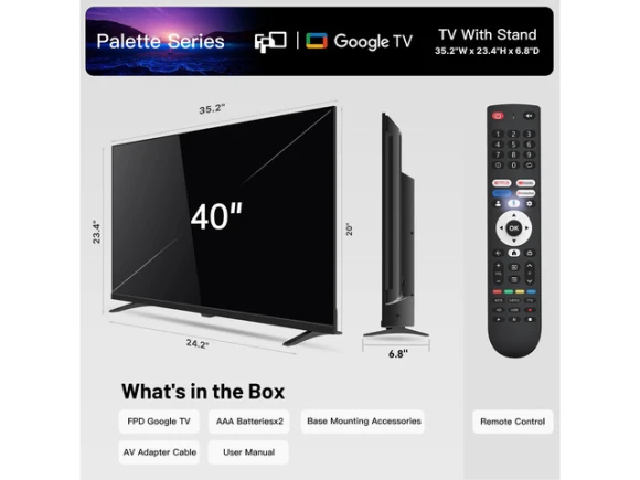 40-inch LCD TV — Smart TV, FPD