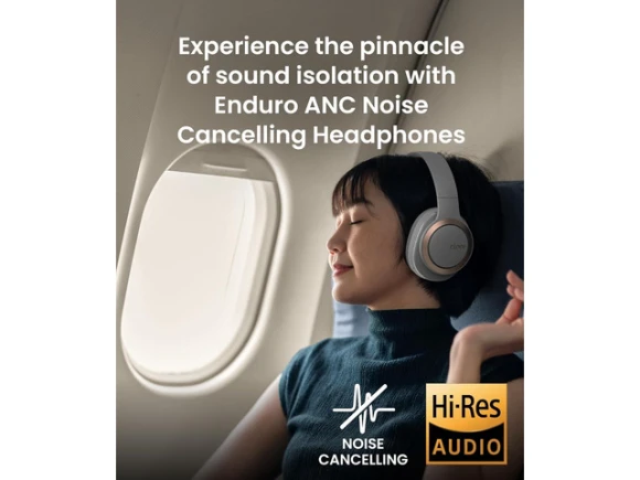 Noise-Canceling Headphones, Light Gray — Wireless Earbuds, Cleer