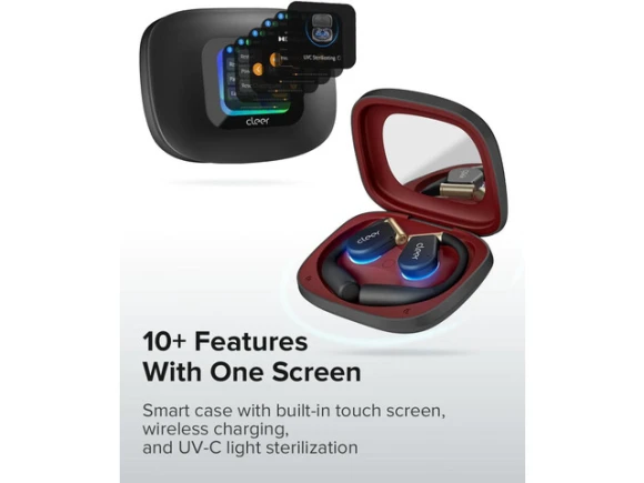 Open-Ear Headphones, Black — Wireless Earbuds, Cleer
