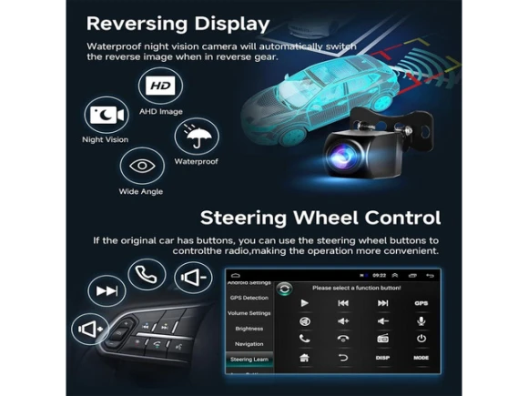 8-Inch Touchscreen In-Dash Car Stereo for Chevy Silverado 2007–2013 — Car Infotainment System, Generic Logic, Inc.