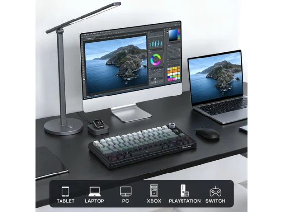 Wireless Mechanical Keyboard, 75% Layout — Bluetooth Keyboard, Generic Logic, Inc.