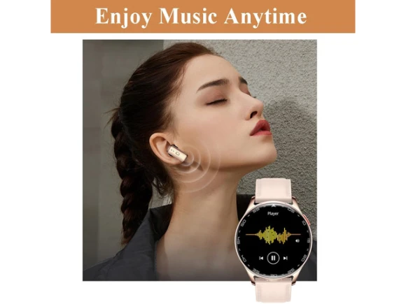 Pink 2-in-1 Smartwatch with Earbuds — Smart Watch, Generic Logic, Inc.
