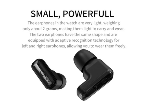 Pink 2-in-1 Smartwatch with Earbuds — Smart Watch, Generic Logic, Inc.