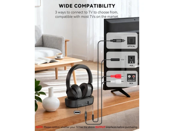 Wireless Headphones for TV Watching — Wireless Earbuds, Generic Logic, Inc.