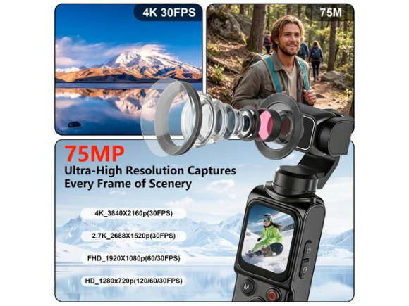 Vlogging Camera with 128GB Card and Tripod — Digital Cameras & Camcorders, Generic Logic, Inc.