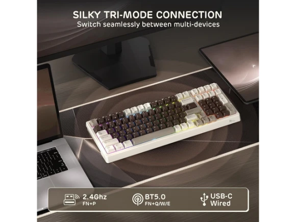 Wireless mechanical keyboard — Bluetooth Keyboard, Royal Kludge