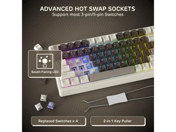 Wireless mechanical keyboard — Bluetooth Keyboard, Royal Kludge