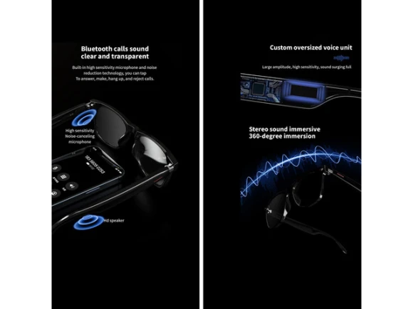 Bluetooth audio glasses — Smart Glasses, Generic Logic, Inc.