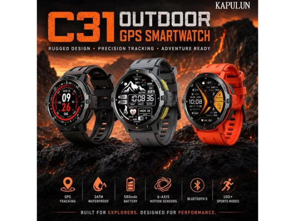 GPS Smartwatch, Black — Smart Watch, Generic Logic, Inc.