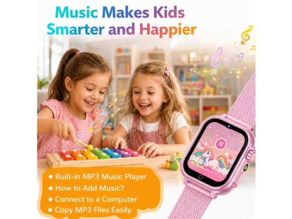 Kids smartwatch, 1.54-inch, pink — Kids Smart Watch, Generic Logic, Inc.