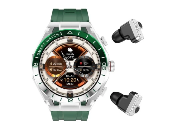 2-in-1 smartwatch with earbuds, 1.52-inch display — Smart Watch, Generic Logic, Inc.
