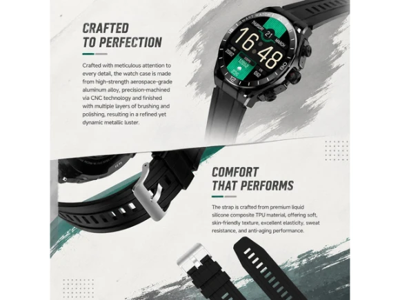 2-in-1 smartwatch with earbuds, 1.52-inch display — Smart Watch, Generic Logic, Inc.