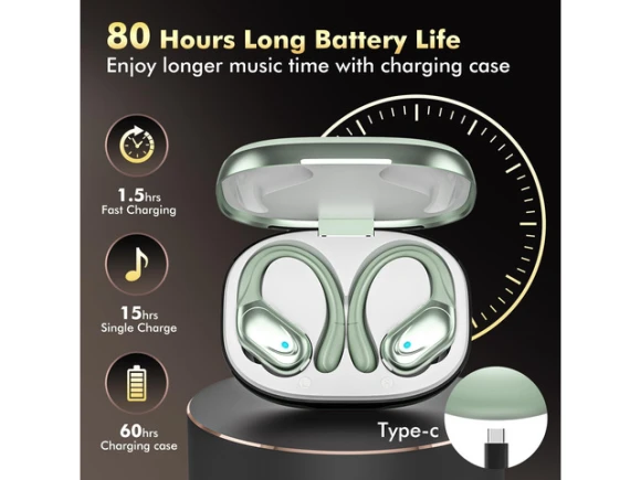 Wireless earbuds, light green — Wireless Earbuds, Generic Logic, Inc.