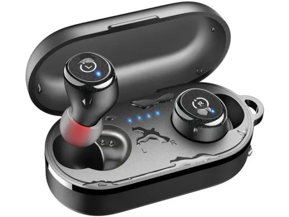 Black Wireless Earbuds — Wireless Earbuds, Mega Brand
