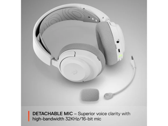 White Gaming Headset — Wireless Earbuds, SteelSeries