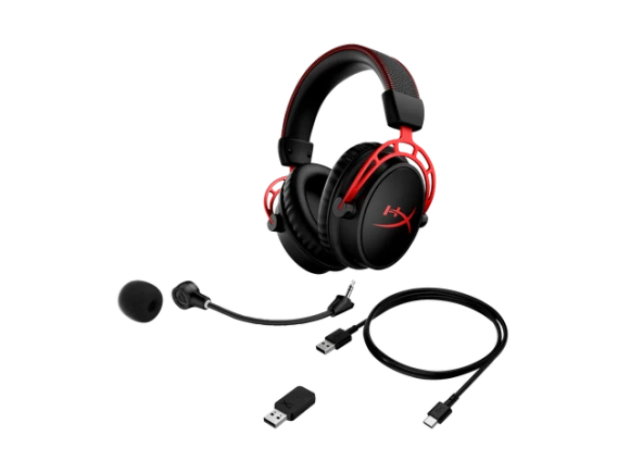 Wireless Gaming Headset, Black/Red — Wireless Earbuds, HyperX