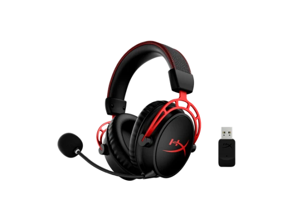 Wireless Gaming Headset, Black/Red — Wireless Earbuds, HyperX