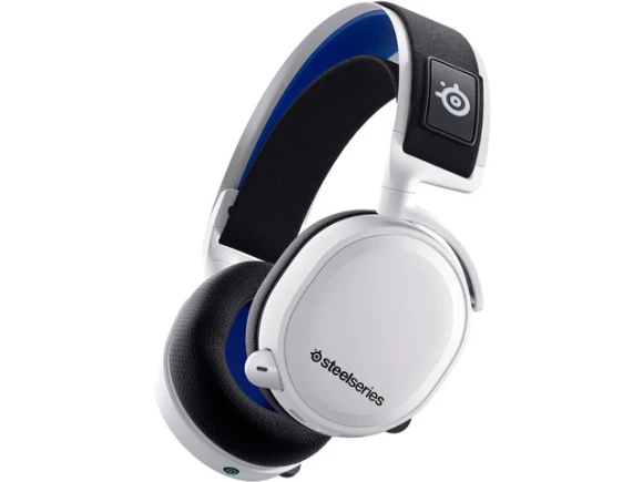 White Wireless Circumaural Gaming Headset — Wireless Earbuds, SteelSeries