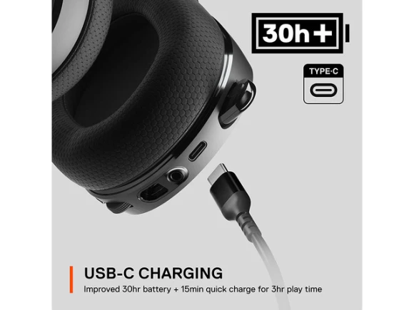 Wireless Gaming Headset, Black — Wireless Earbuds, SteelSeries