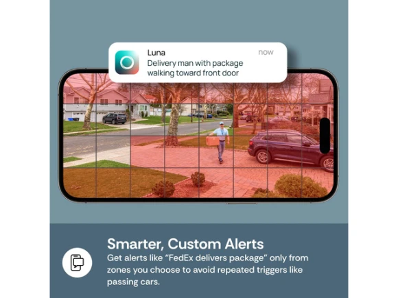 Indoor Security Camera with Stick-On Angled Glass Mount — Security Camera, Generic Logic, Inc.