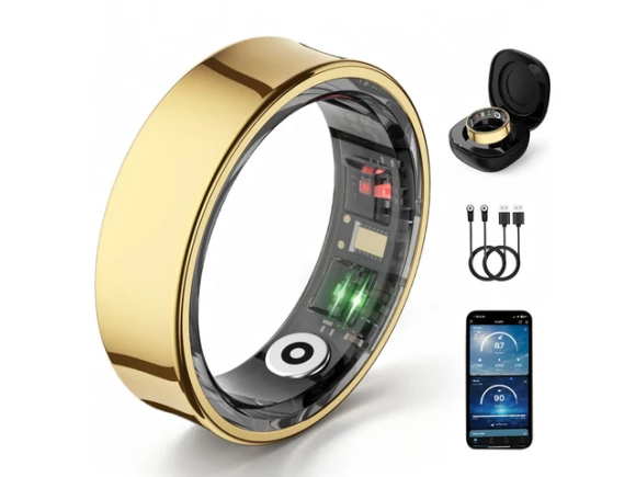 Size 9 Smart Ring, Gold — Smart Ring, Generic Logic, Inc.