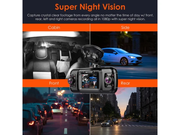 4-Channel Dash Camera — Dash Cam, Generic Logic, Inc.