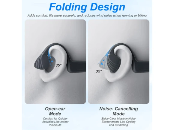 Bone-Conduction, Open-Ear Headphones — Wireless Earbuds, Generic Logic, Inc.