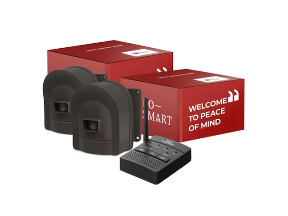 Wireless Driveway Alarm System with 1 Receiver and 2 Sensors — Motion Sensor, Hosmart