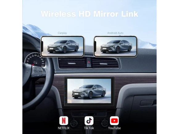 7-Inch Double DIN Car Stereo — Car Infotainment System, Generic Logic, Inc.