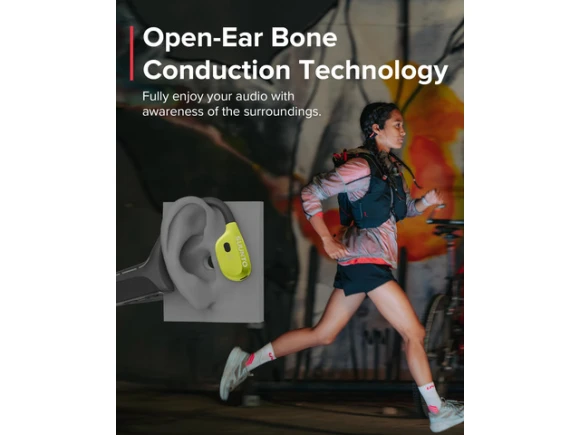 Open-ear bone-conduction headphones — Wireless Earbuds, Generic Logic, Inc.