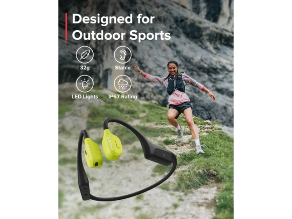 Open-ear bone-conduction headphones — Wireless Earbuds, Generic Logic, Inc.