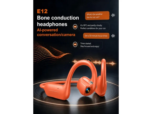 Bone Conduction Headphones with Camera — Wireless Earbuds, Generic Logic, Inc.