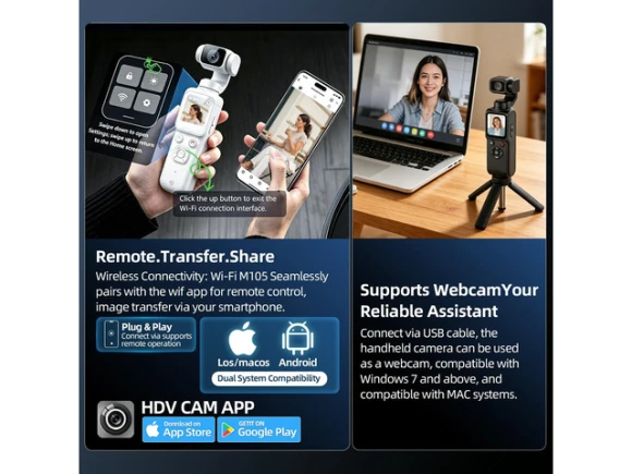 Vlogging camera, 128G, black — Digital Cameras & Camcorders, Generic Logic, Inc.