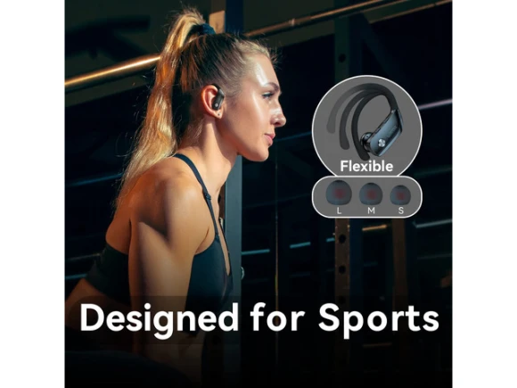 Wireless Bluetooth Earbuds with Over-Ear Hooks — Wireless Earbuds, Generic Logic, Inc.