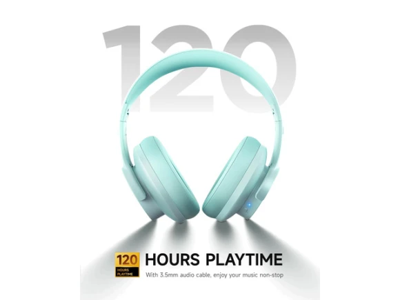 Wireless Bluetooth Headphones, Cyan — Wireless Earbuds, Generic Logic, Inc.