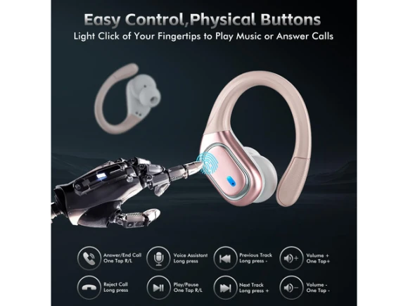 Wireless Earbuds, Champagne Gold — Wireless Earbuds, Generic Logic, Inc.