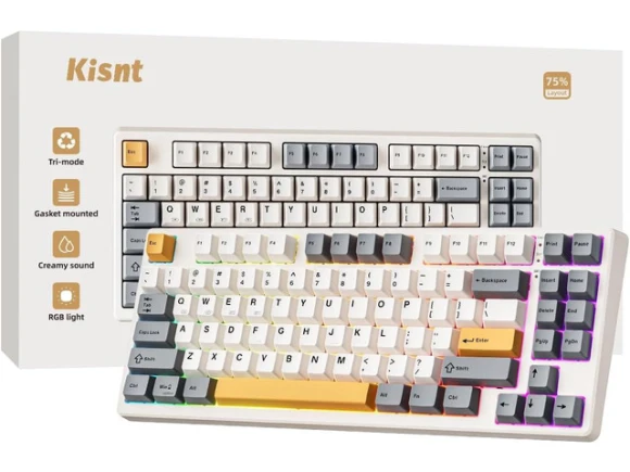 75% Compact Wireless Mechanical Keyboard — Bluetooth Keyboard, WESTWAY